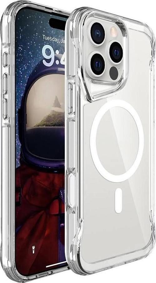 Apple iPhone 16 Pro Max Kılıf Zore Magsafe Şarj Özellikli T-Max Magsafe Kapak