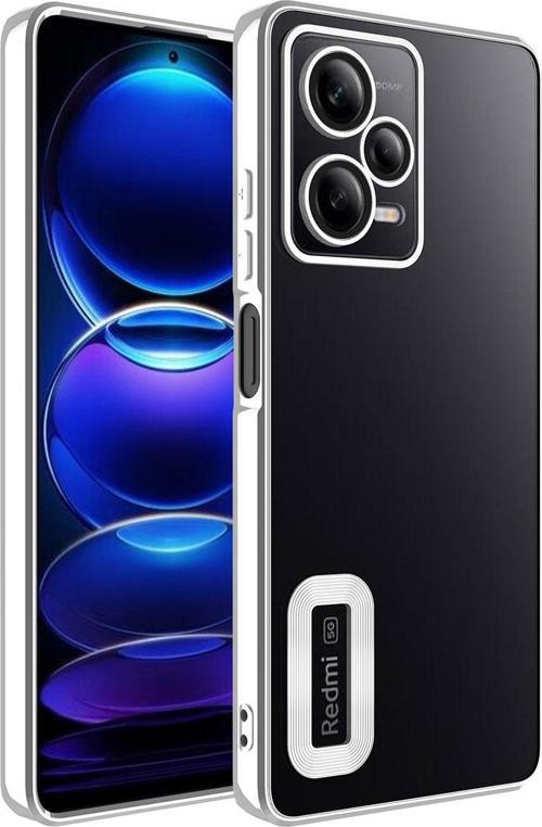 Xiaomi Redmi Note 12 5G Kılıf Kamera Korumalı Logo Gösteren Zore Omega Kapak