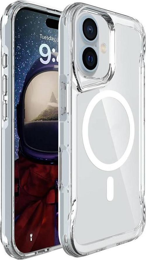 Apple iPhone 16 Plus Kılıf Zore Magsafe Şarj Özellikli T-Max Magsafe Kapak