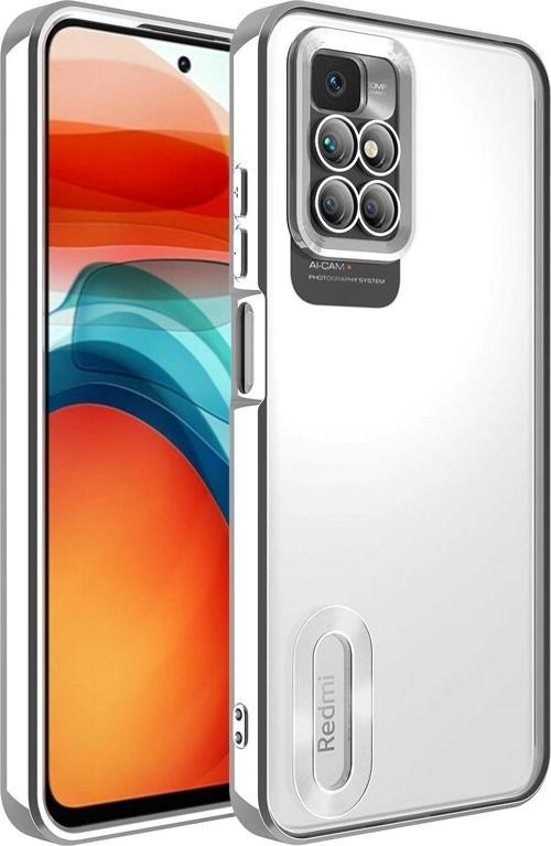 Xiaomi Redmi 10 Kılıf Kamera Korumalı Logo Gösteren Zore Omega Kapak