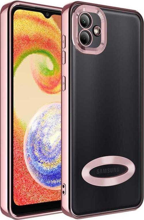 Samsung Galaxy A04 Kılıf Kamera Korumalı Logo Gösteren Zore Omega Kapak