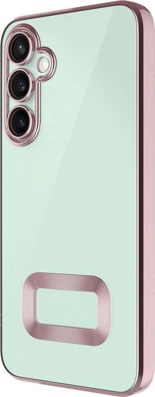 Samsung Galaxy S24 Kılıf Kamera Korumalı Logo Gösteren Silikon Telefon Kılıfı