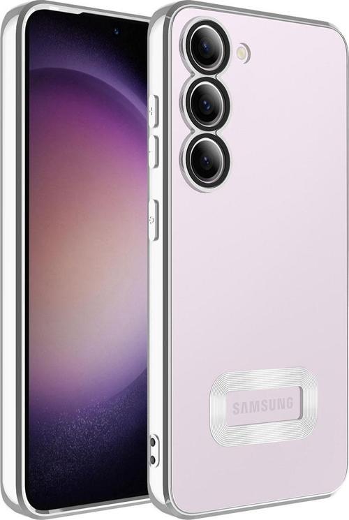 Samsung Galaxy S23 Kılıf Kamera Korumalı Logo Gösteren Zore Omega Kapak
