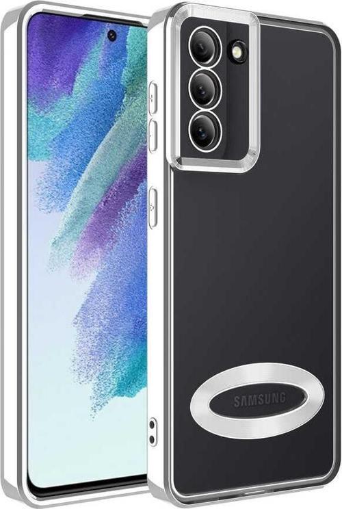 Samsung Galaxy S21 FE Kılıf Kamera Korumalı Logo Gösteren Zore Omega Kapak