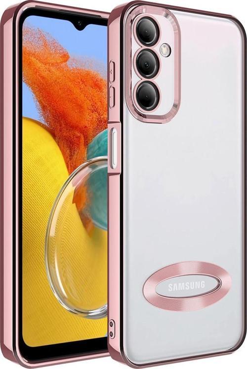 Samsung Galaxy M14 Kılıf Kamera Korumalı Logo Gösteren Zore Omega Kapak