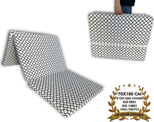 Katlanır Yer Yatağı Ve Tek Kişilik Sünger Katlanır Minder Yatak 70X180 Cm 6 Cm Küçük Alaçatı