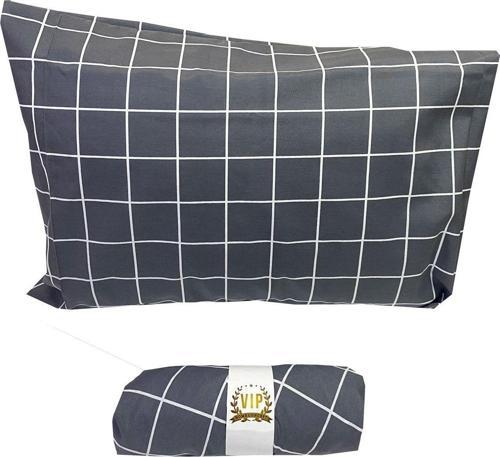 Tek Kişilik Lastikli Çarşaf Ve 1 Adet Yastık Kılıfı 100X200 Cm Gri Pano