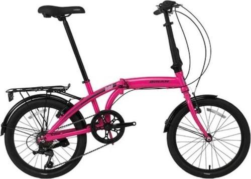 TWIN-S KATLANIR BİSİKLET 28CM V 20 JANT 6 VİTES PEMBE SİYAH