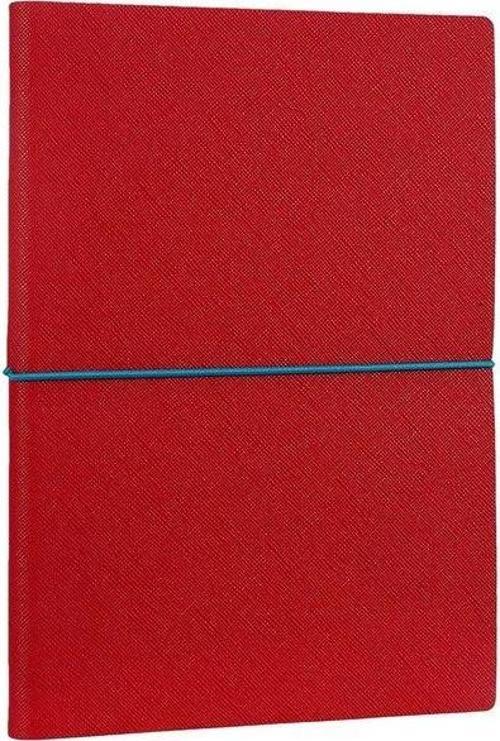 Smyth Elastic Fashion Çizgili Defter Kırmızı