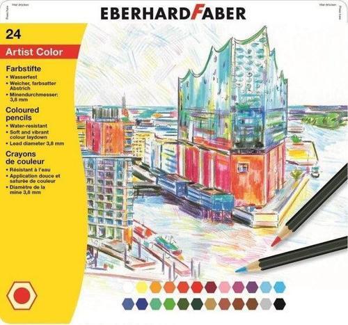 Eberhardfaber Artist Color 24 Renk Kuru Boya Kalemi