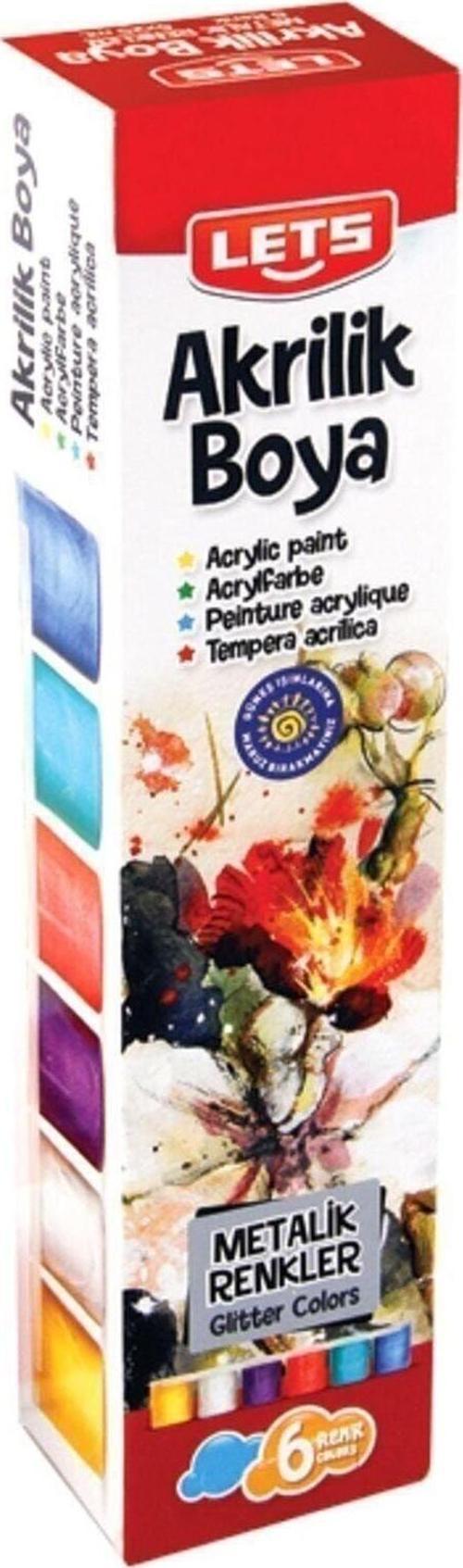 AKRİLİK BOYA METALİK 25GR 6 RENK