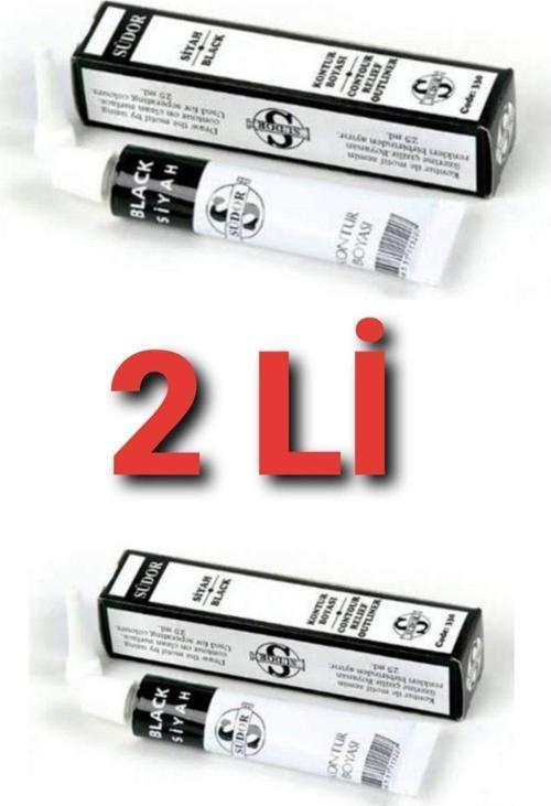 Kontur Boyası 25ml Siyah 2 Li