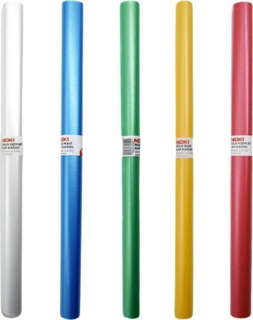 40cmx2m Rulo Kaplık Defter Kabı 5 Renk Set