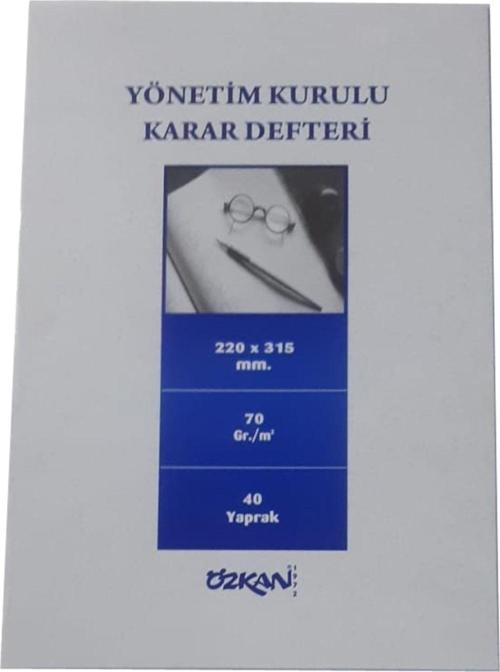 YÖNETİM KURULU KARAR DEFTERİ