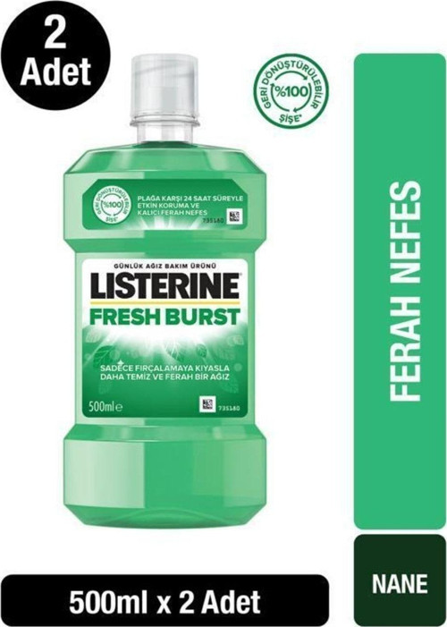 Fresh Burst Ağız Bakım Suyu 500 Ml X2