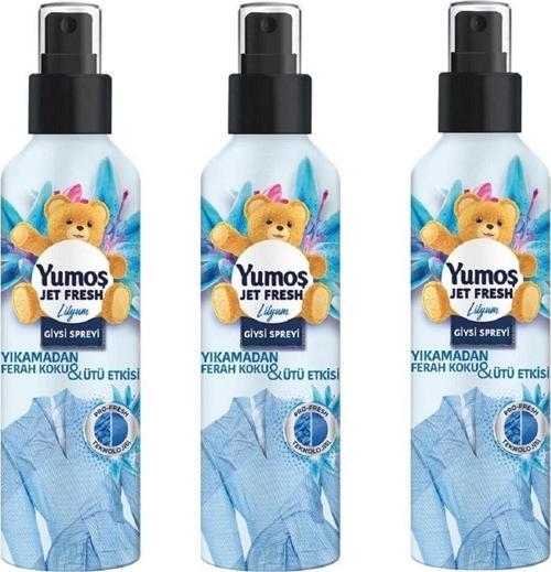 Jet Fresh Giysi Spreyi Lilyum 200 Ml X 3 Adet
