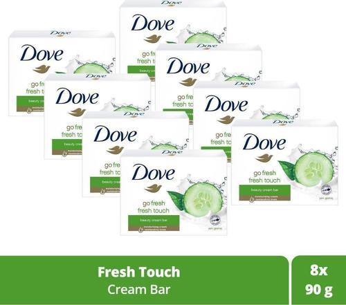 Beauty Cream Bar Katı Güzellik Sabunu Fresh Touch Nemlendirici Etkili 90 G X8 Adet