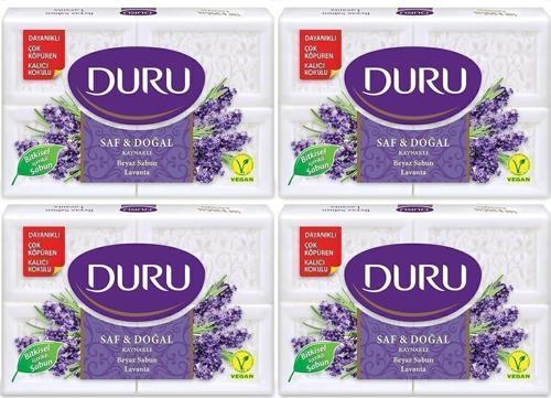 Saf & Doğal Kaynaklı Lavanta 16 Adet Beyaz Kalıp Sabun 4X600Gr
