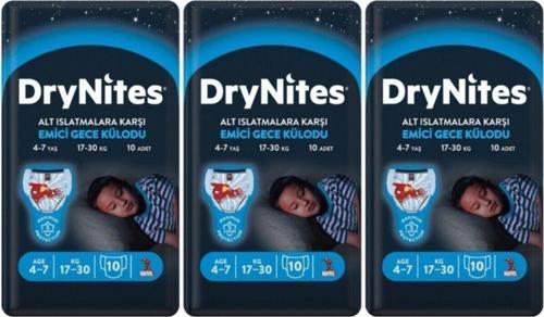Drynites Erkek Emici Gece Külodu 4-7 Yaş 30 Adet