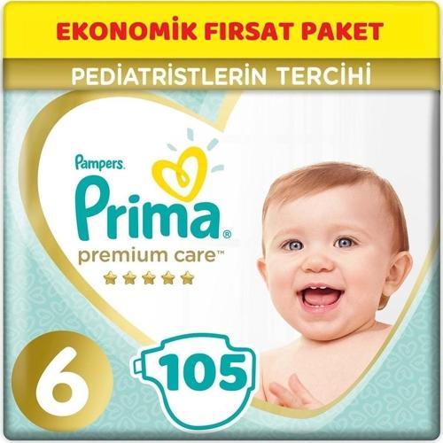 Premium Care Bebek Bezi Beden:6 (13+Kg) Extra Large 105 Adet Ekonomik Fırsat Pk