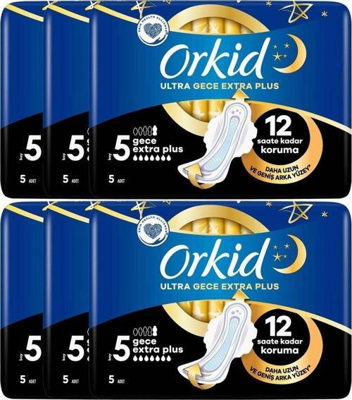 Ultra Gece Extra Plus 5 Boy 5'Li X 6 Paket = 30 Ped