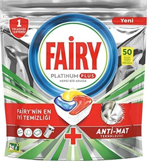 Platinum Plus 50 Yıkama Bulaşık Makinesi Deterjanı Kapsülü Hızlı Çözünme