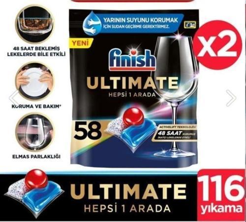 Ultimate 58 X 2 (116) Kapsül Bulaşık Deterjanı Tableti