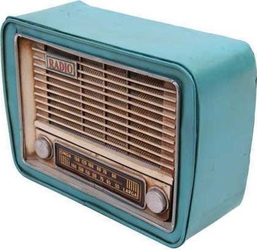 Dekoratif Metal Radyo Kumbara 1510B-1666