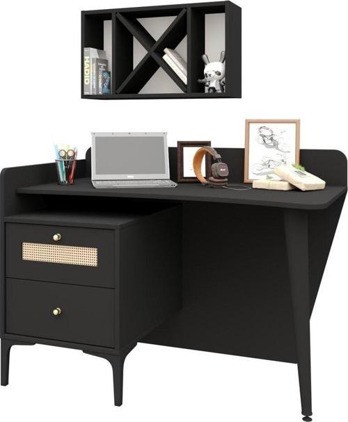 Trio Black Ders Çalışma Masası ( %100 Mdf )