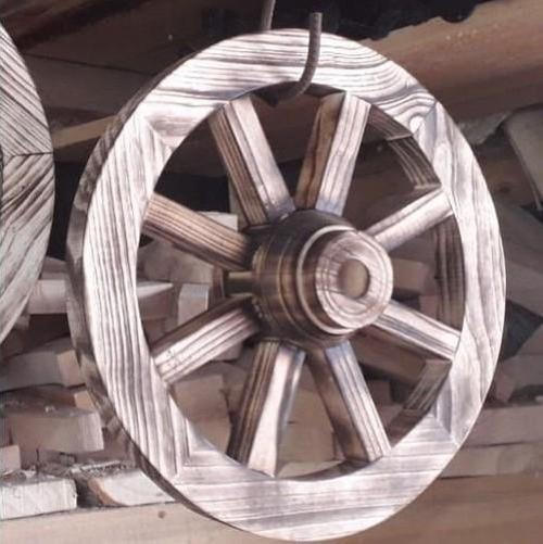 Ahşap At Arabası Tekeri 40 cm.