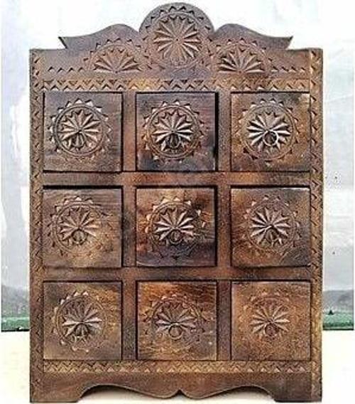 Ahşap Masa Üstü Şifonyer Takı Kutusu Mücevherlik  45x35 cm.