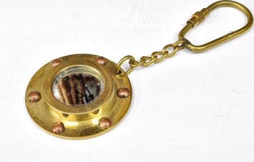 Pirinç Anahtarlık Kamara Camı Şeklinde (anh-70025)