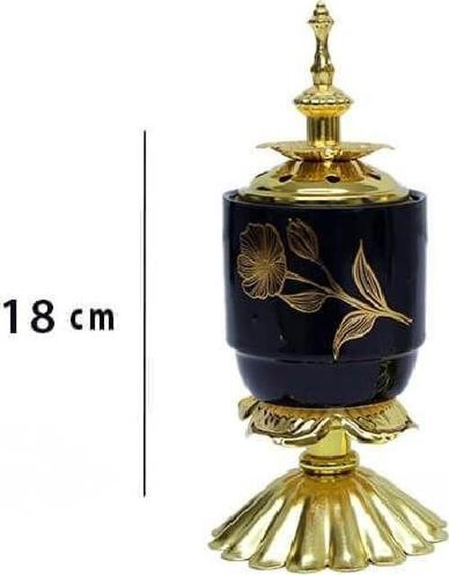Seramik Buhurdanlık Siyah Renk C1014