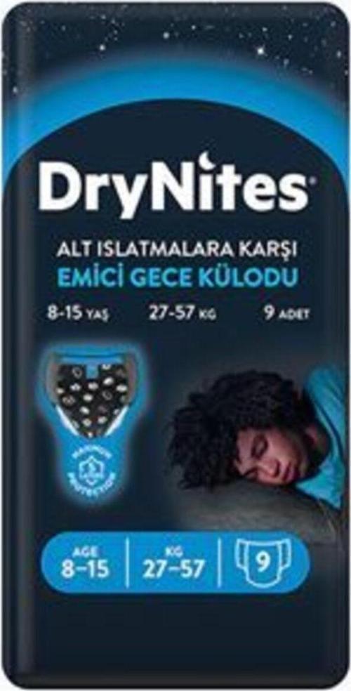 Erkek Drynites 8-15 Yaş 9 Adet Gece Külodu