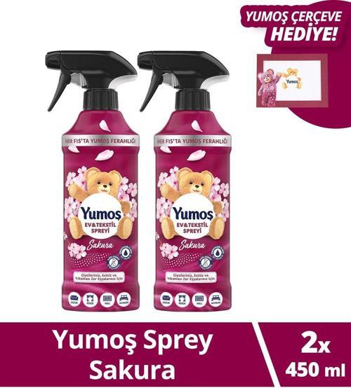 Sprey Yıkanması Zor Eşyalar Için Giysi Spreyi Sakura 450 Ml X2 Çerçeve Hediye