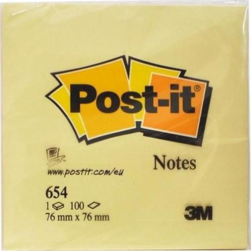 Post-It Not Sari 100 Yaprak 76X76Mm 654