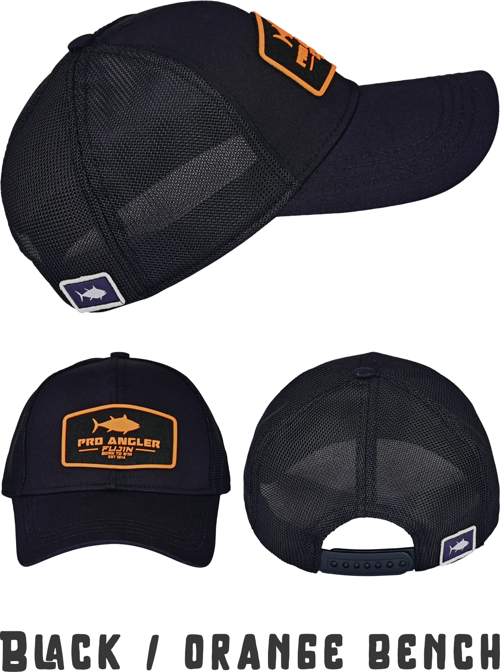 Pro Angler Black + Orange Bench Şapka