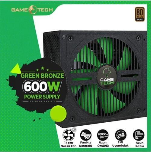 600Watt 80 Plus Bronze 14Cm Sessiz Fan Gtp600 Power Supply