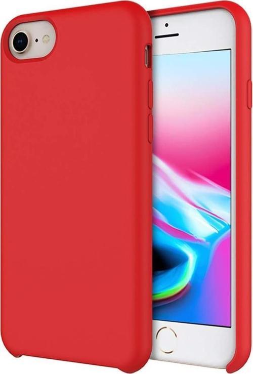 iPhone 8/7 ile Uyumlu Rubber Fit Kılıf Red