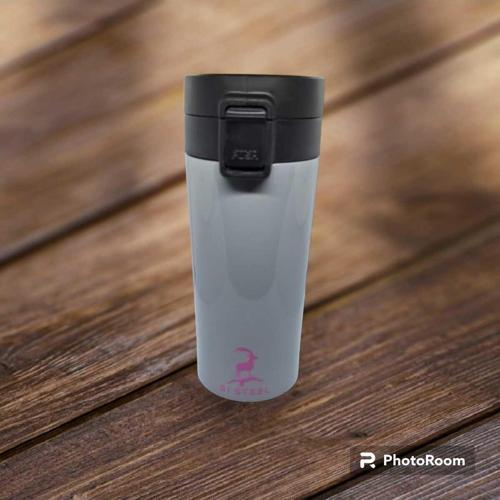 350 Ml Çift Katmanlı Termos Mug Bardak Gri