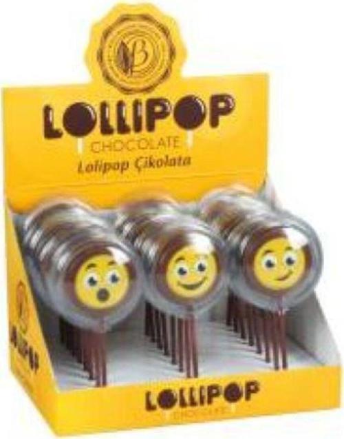 Sütlü Lolıpop Çikolata 24 Gr X 24 Adet