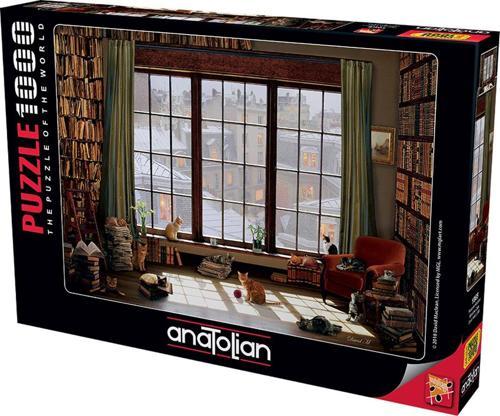 1000 Parçalık Puzzle - Pencere Kedileri 1065