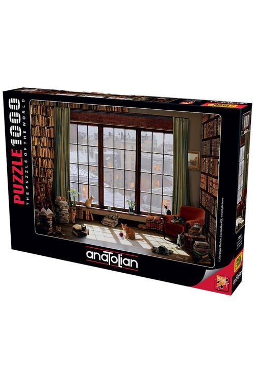 1000 Parçalık Puzzle - Pencere Kedileri 1065