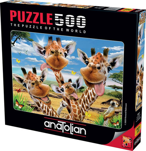 500 Parçalık Puzzle - Zürafa Selfisi 3617