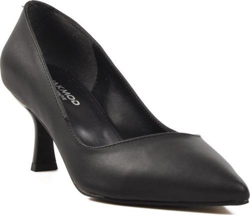 458299 İnce Topuklu Siyah Cilt Kadın Abiye Ayakkabı