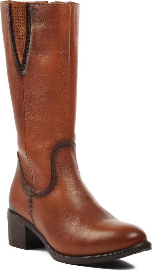 Voyager 9289 Taba İçi Polarlı Hakiki Deri Kadın Çizme