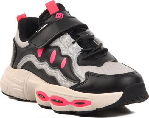 1751-F Gri-Siyah Çocuk Spor Ayakkabı