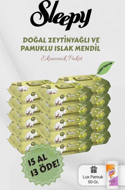 90' lı Zeytinyağlı Pamuklu Bebek Mendili 