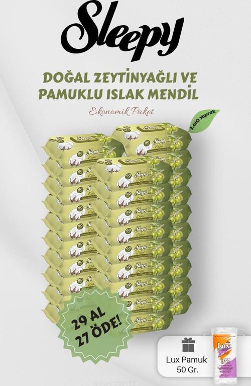 90' lı Zeytinyağlı Pamuklu Bebek Mendili 