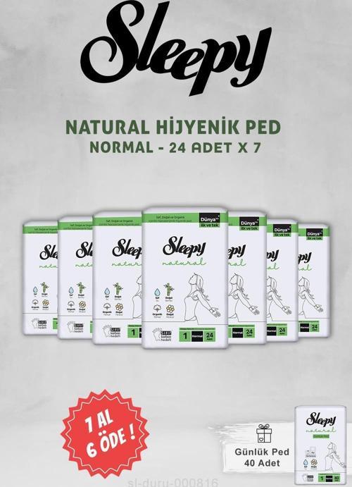 Natural Ultra Normal Hijyenik Ped 24 Adet ve 40'lı Günlük Ped
